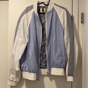 MSGM Denim Varsity Jacket
